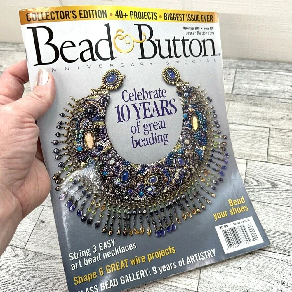 Bead & Button Magazine December 2003 10th Anniversary Jewelry‎ Making Craft